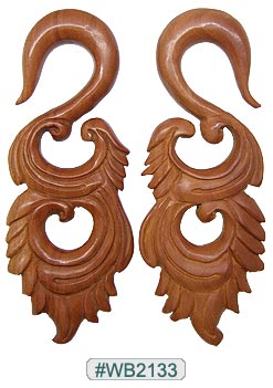 WB2133 Carved Wood Ear Style